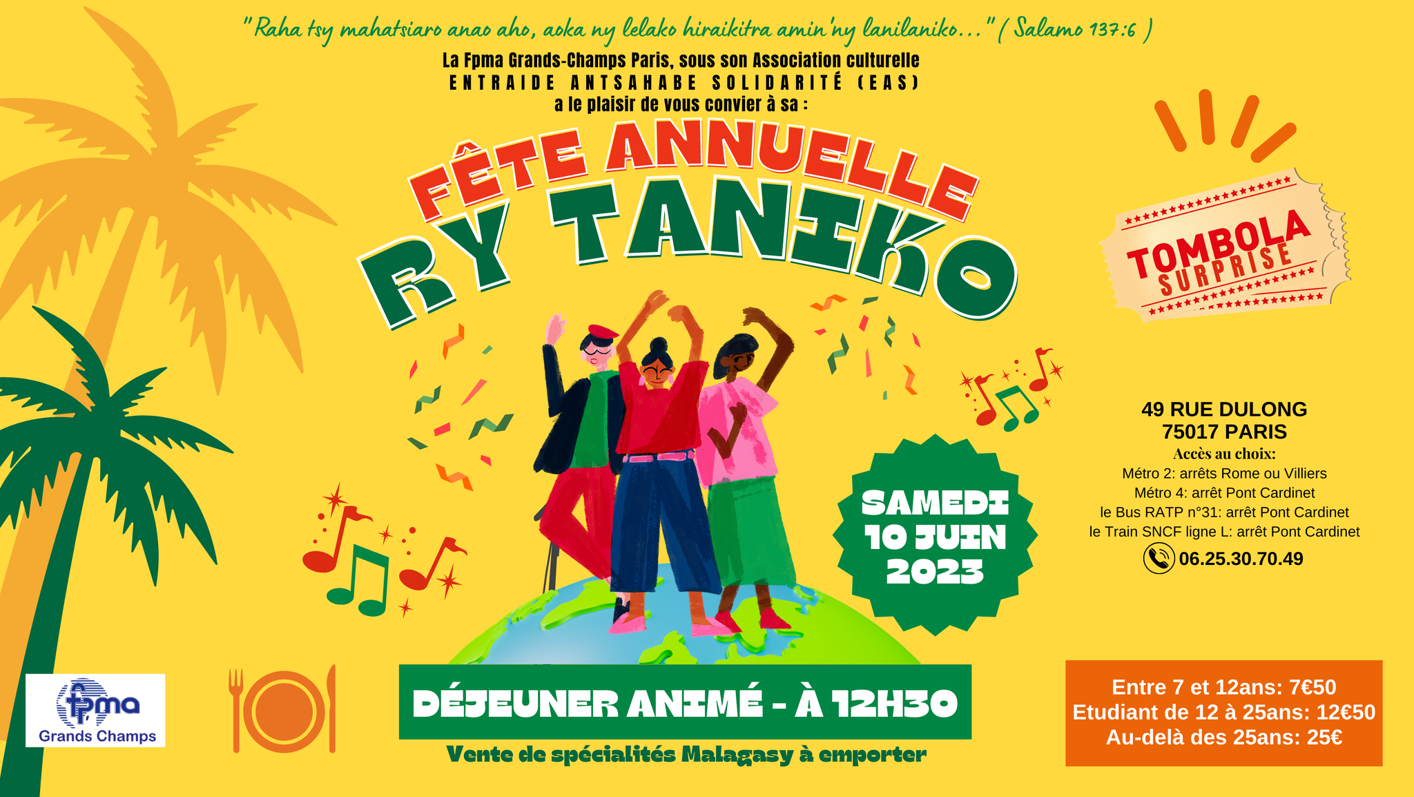 FETE ANNUELLE - RY TANIKO - Samedi 10/06/2023 @ 12h30