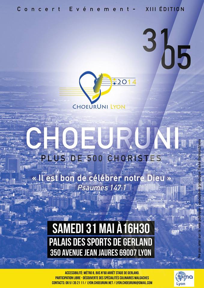ChoeurUni 2014 - Lyon - 31/05/2014