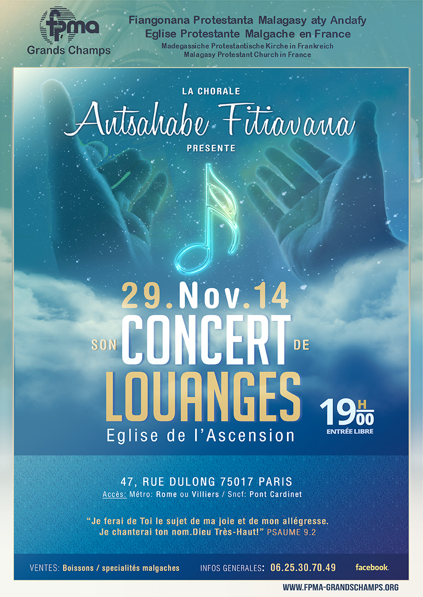 Concert chorale 29 Novembre 2014
