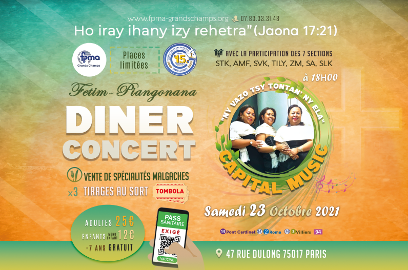 Fetim-piangonana 23/10/2021 @ 18h - Ny Vazo Tsy Tontan'ny Ela